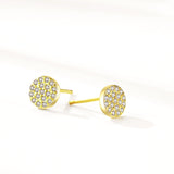 Wholesale Custom Small Moq Light Weight Round Gemstone Earrings For Women