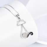 Clever Cat For Baby'S Gift Wholesale 925 Sterling Silver Pendant Necklace