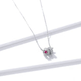 925 Sterling Silver Glittering CZ Paved Snake Necklace for Women Chain Short Necklaces Statement Jewelry