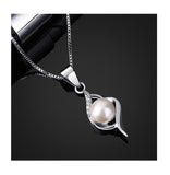 S925 Fashion Creative Sterling Silver Pearl Necklace Pendant Female Jewelry Personality Temperament Wild Models(only pendant)