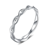 Infinity Band  Rings 925 Sterling Silver Rings