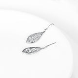 Silver Leaf Drop Earrings New Design Pendant Fashionable Earrings