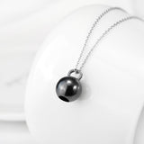 Hollow Silver Black Pendant Necklaces For Ladies Fashion Trend European Design