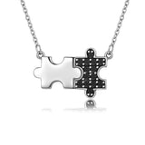 dynamic puzzle pendant necklace