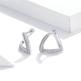 Sterling Silver Earrings For Women Geometric Earrings Silver Jewelry For Women
