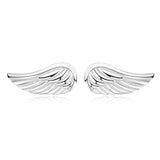 925 Sterling Silver Angle Wings Stud Earrings For Women