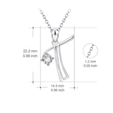 Factory Direct Sale Necklace Only Zircon Pendant Necklace 925 Sterling Silver Jewelry