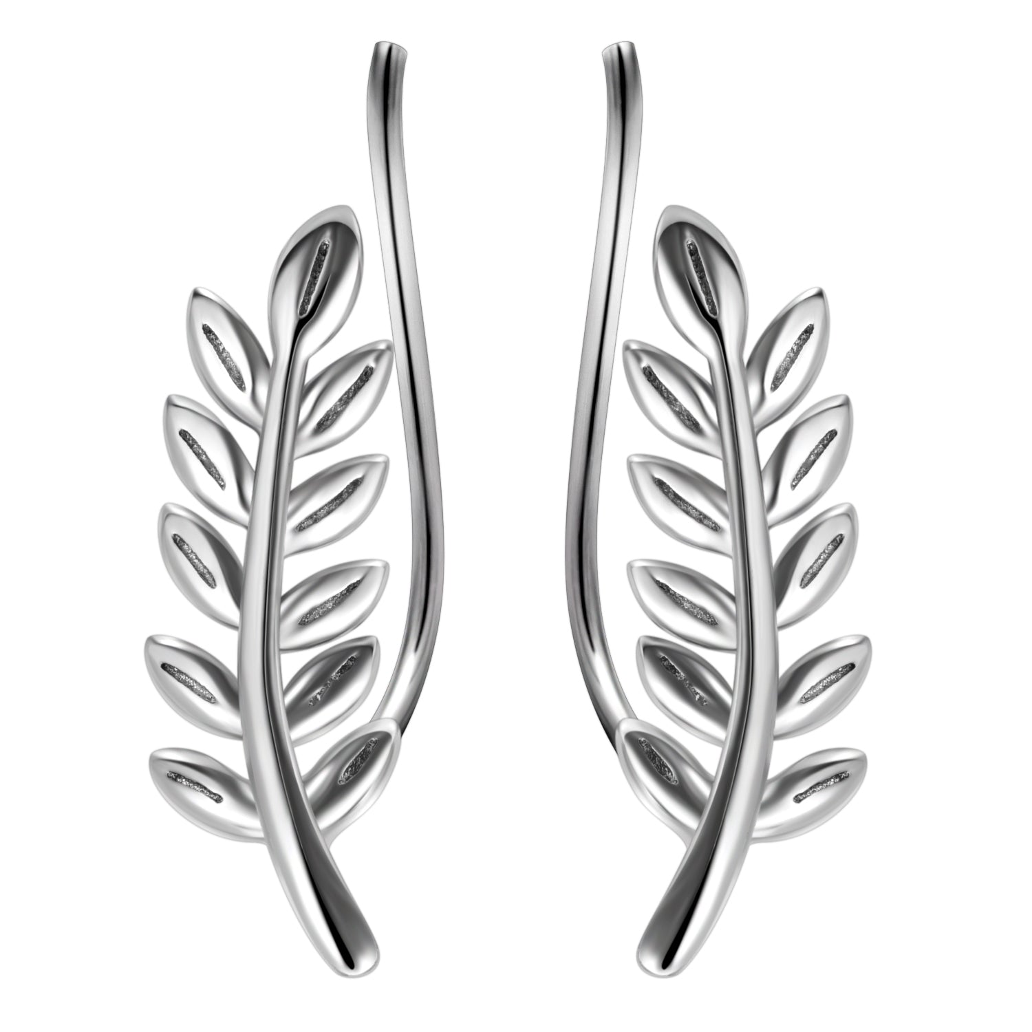 Best Sellers New Design Leaves Earrings Rhodium Plating Leaf Shape Earrings