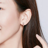 Geometric Infinity Love Hoop Earrings for Women Minimalist Silver 925 Jewelry Daily Accessoreis