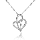Twisting Open Heart Necklaces