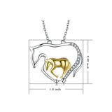 Animal Horse Mother Child Necklace Wholesale Mother's Day Necklace