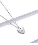 925 Sterling Silver Beautiful Love Pendant Necklace Fashion Jewelry For Gift