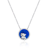 S925 sterling silver pig zodiac necklace pendant  animal  jewelry wholesale