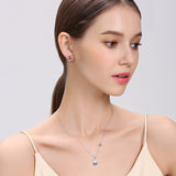 S925 sterling silver rabbit zodiac necklace pendant Korean wholesale jewelry