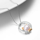 Wholesale Fashion 925 Sterling Silver Jewelry Necklace Pearl Cat Necklace