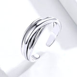 S925 Sterling Silver Exaggerated Geometric Irregular Ring Oxidized Ring
