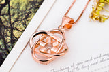 Rose Gold 925 Sterling Silver Celtic Necklace With European And American Style