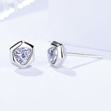 s925 sterling silver earrings personality creative geometric earrings Korean version of the source
