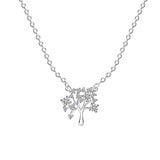 micro diamond branch necklace