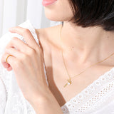 S925 sterling silver necklace with beaded jewelry European and American fashion wild women's hammer necklace