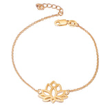 Women Lotus Bracelet, Popular Selling Silver Jewelry Bracelet