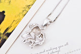 Lovely Elephant Pendant The Latest Animal Jewelry Platinum