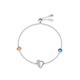 S925 sterling silver crystal bracelet wholesale small wild waist jewelry