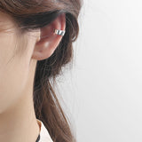 s925 sterling silver fashion simple U ear clip female