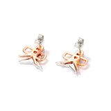 silver kite stud earrings