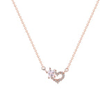 rose gold clavicle chain