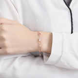 S925 sterling silver bracelet vibrato explosion transfer beads small waist bracelet jewelry