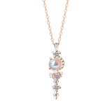 fairy magic wand shape pendant necklace