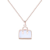 bag item decorated with opal handbag necklace