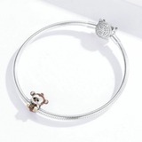 Lovely Monkey Animal Charm for Original Silver Snake Bracelet 925 Sterling Silver Beads Luxury European Jewelry