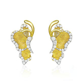 Butterfly with Flower Luxury Stud Earrings