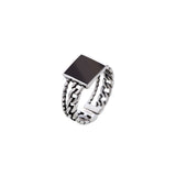 925 Thai Silver Multi-Layer Creative Ring Wholesale Jewelry