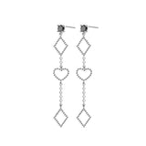bead geometric earrings