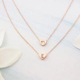 925 Sterling Silver Personalized Mother & Daughter Initial Heart Necklaces Adjustable 16”-20”