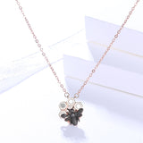S925 sterling silver jewelry female European and American style personality hive necklace plating black gold bee clavicle chain