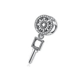 Lucky Keys beads s S925 Sterling Silver Beaded Bracelet Bead Necklace Pendant Jewelry Accessories