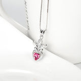 Crystal Carrot Jewelry Ruby Jewelry Cute Gifts For Baby 925 Sterling Silver