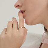 18K Gold Cupid's Arrow Opening Ring Couple Ring Female Valentine's Day Gift