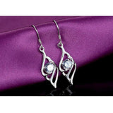 S925 Sterling Silver Fashion Personality Micro-Encrusted Korean Pendant Jewelry Earrings Cross-Border Exclusive