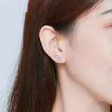 Dog Paw Silver Stud Earrings for Women 925 Sterling Silver Cat Pet Footprint Earings Jewelry Accessories