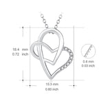girlfriend women jewelry  heart pendant necklace for party