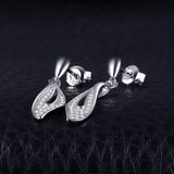 S925 Sterling Silver Temperament Micro-Set Geometric Earrings Earrings Jewelry Cross-Border Exclusive