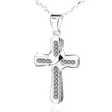 Cross Pendant Necklace Christian Religious Ornaments Wholesale 925 Sterling Silver
