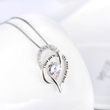 I Love You To The Moon And Back Necklace Factory 925 Sterling Silver Jewelry For Lovers