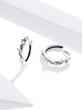 925 Sterling Silver Stackable Flying Butterfly Open Rings Fashion Jewelry For Wedding Engagement