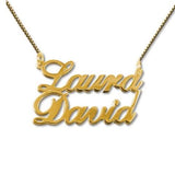 Personalized Double Name Pendant Necklace